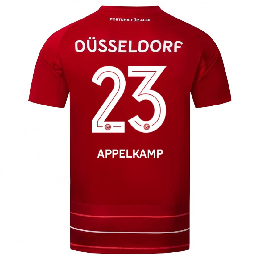 Danxen Dětské Shinta Appelkamp #23 Červená Bílá Domů Hráčské Dresy 2025/26 Dres