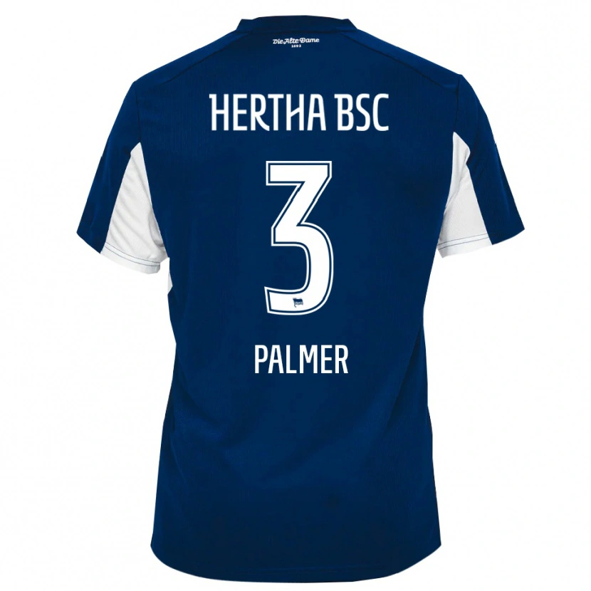 Danxen Dětské Nelly Palmer #3 Bílá Modrá Domů Hráčské Dresy 2025/26 Dres