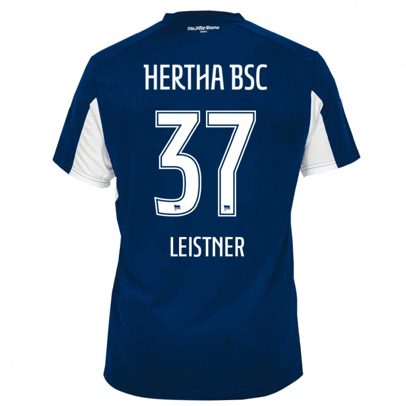 Danxen Dětské Toni Leistner #37 Bílá Modrá Domů Hráčské Dresy 2025/26 Dres