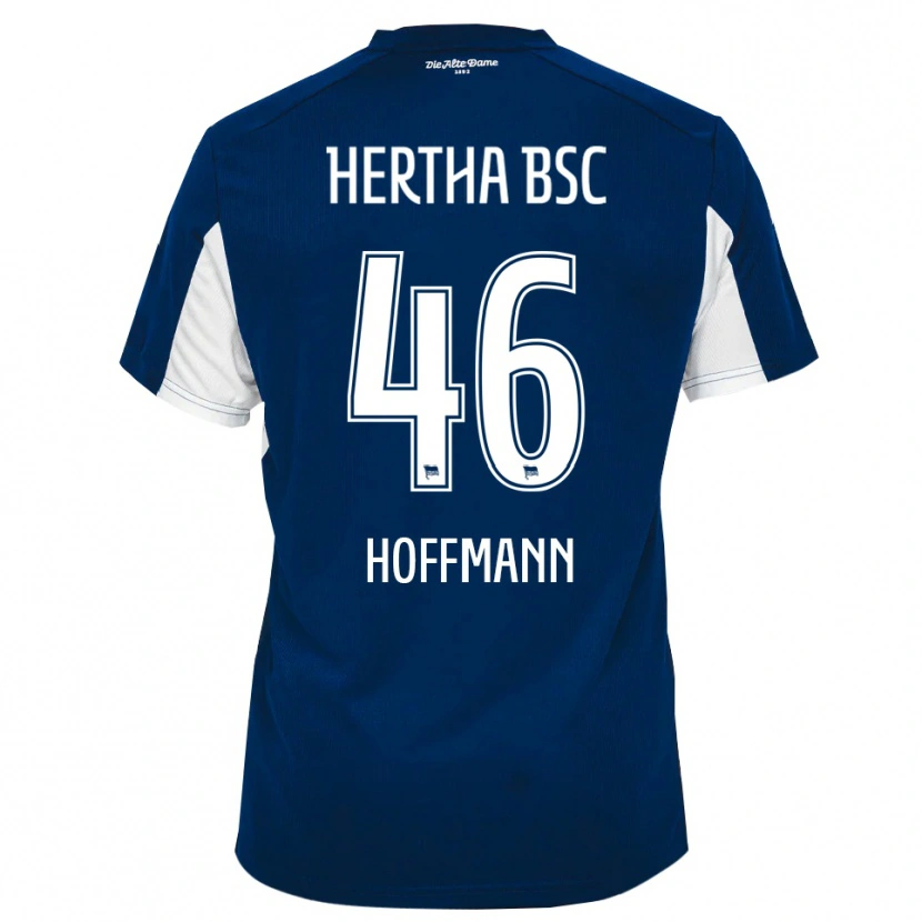 Danxen Dětské Tim Hoffmann #46 Bílá Modrá Domů Hráčské Dresy 2025/26 Dres