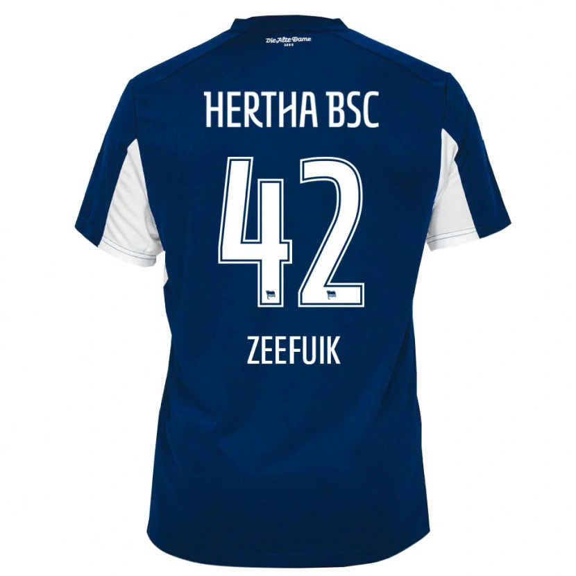 Danxen Dětské Deyovaisio Zeefuik #42 Bílá Modrá Domů Hráčské Dresy 2025/26 Dres