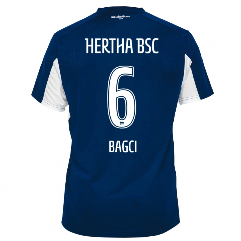 Danxen Dětské Elyas Bagci #6 Bílá Modrá Domů Hráčské Dresy 2025/26 Dres