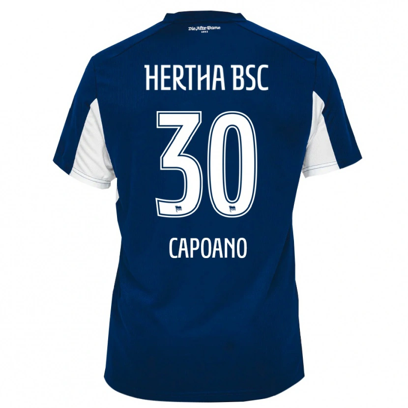 Danxen Dětské Oscar Capoano #30 Bílá Modrá Domů Hráčské Dresy 2025/26 Dres