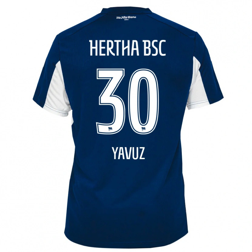 Danxen Dětské Senanur Yavuz #30 Bílá Modrá Domů Hráčské Dresy 2025/26 Dres