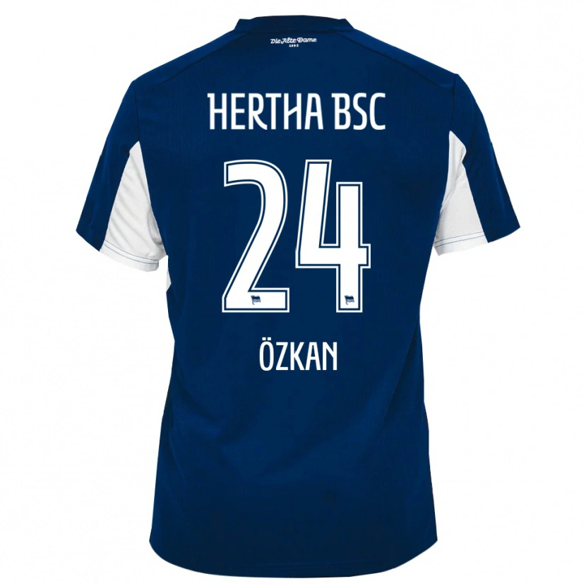 Danxen Dětské Muhammed Özkan #24 Bílá Modrá Domů Hráčské Dresy 2025/26 Dres
