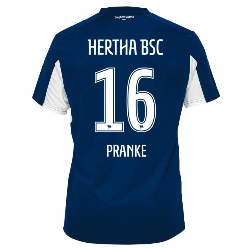 Danxen Dětské Mare Pranke #16 Bílá Modrá Domů Hráčské Dresy 2025/26 Dres