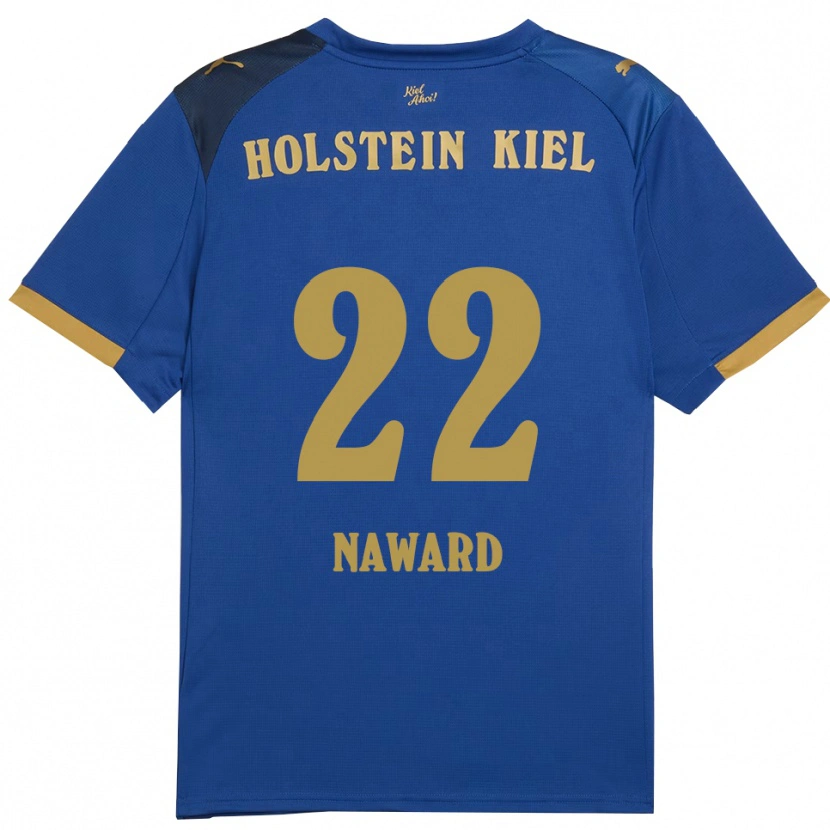 Danxen Dětské Lela Naward #22 Modrá Zlatá Domů Hráčské Dresy 2025/26 Dres