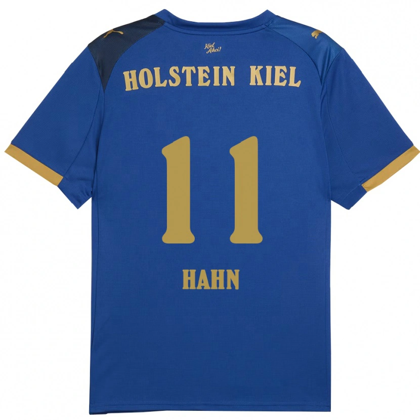 Danxen Dětské Kevin Hahn #11 Modrá Zlatá Domů Hráčské Dresy 2025/26 Dres