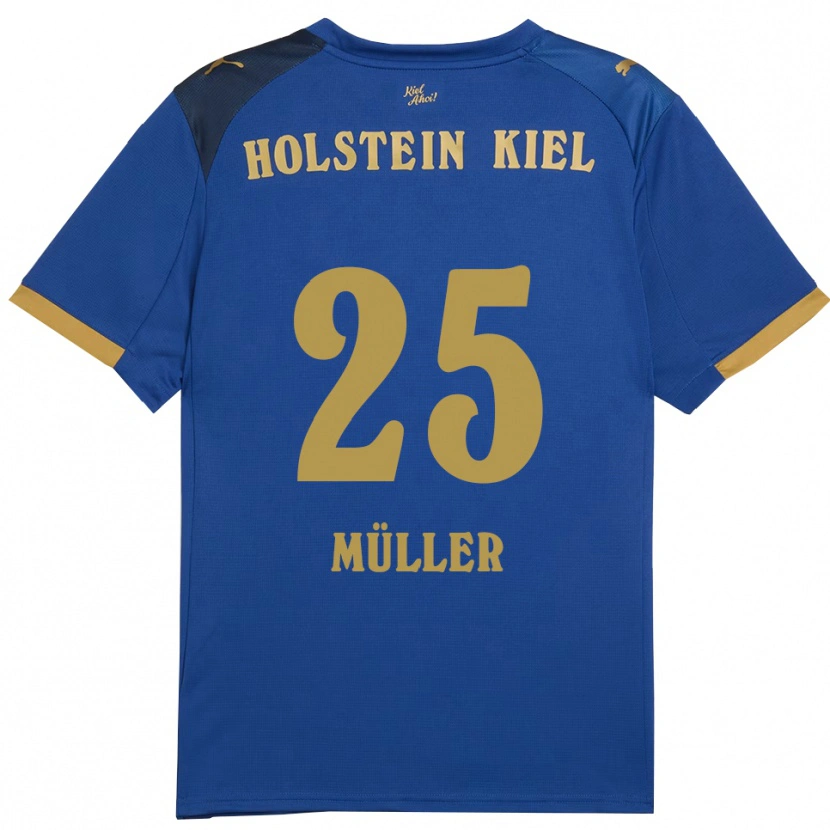 Danxen Dětské Marcus Müller #25 Modrá Zlatá Domů Hráčské Dresy 2025/26 Dres
