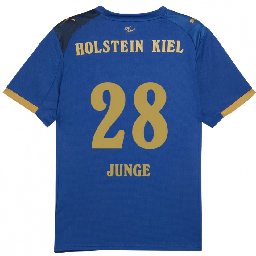 Danxen Dětské Leland-Jordan Junge #28 Modrá Zlatá Domů Hráčské Dresy 2025/26 Dres