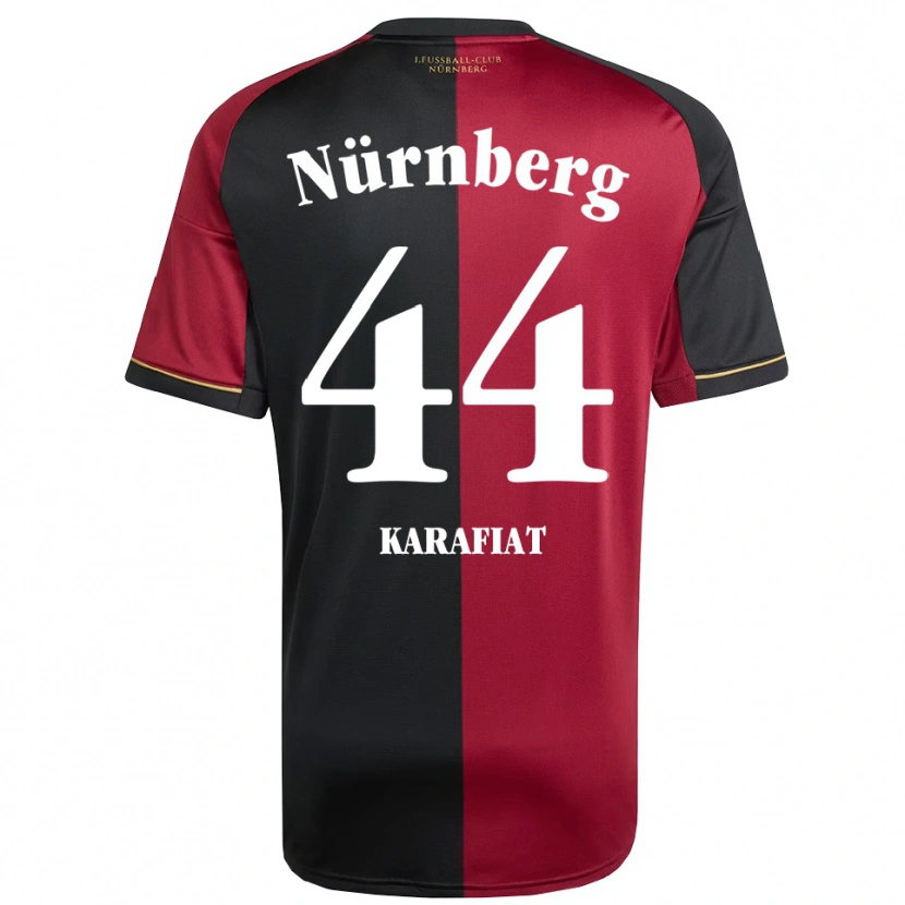 Danxen Dětské Ondrej Karafiat #44 Vínová Černá Domů Hráčské Dresy 2025/26 Dres