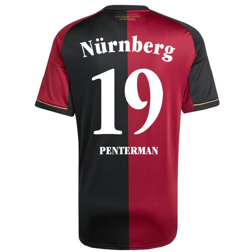 Danxen Dětské Jesper Penterman #19 Vínová Černá Domů Hráčské Dresy 2025/26 Dres