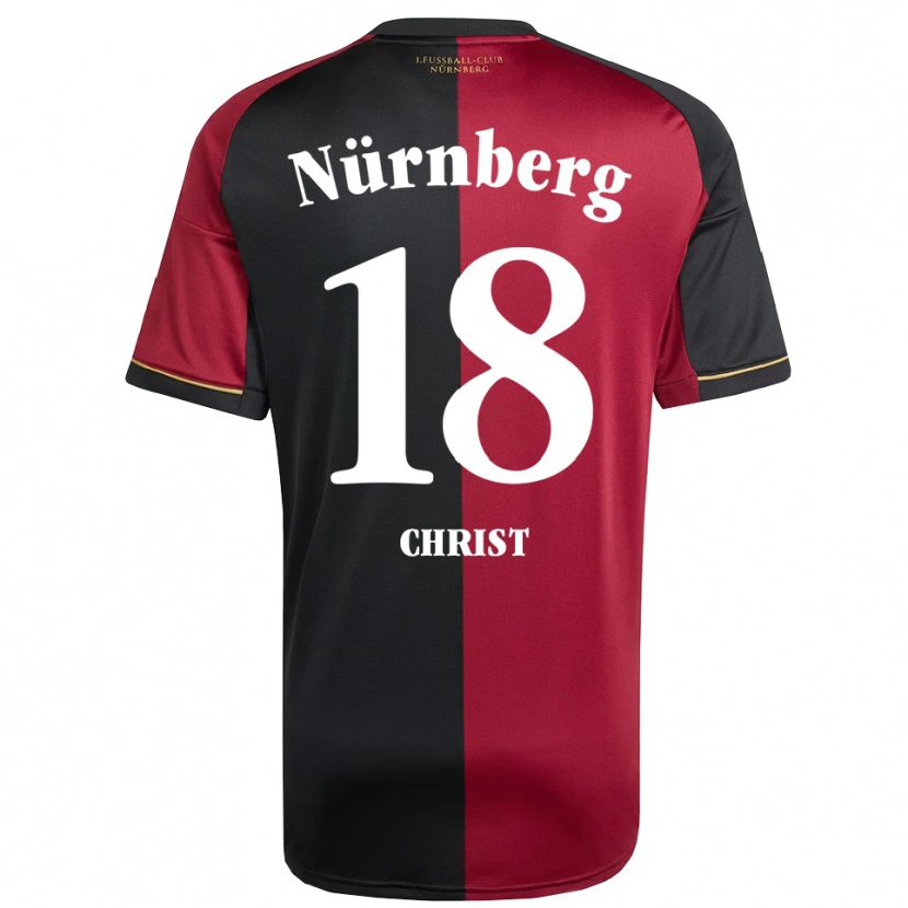 Danxen Dětské Maurice Christ #18 Vínová Černá Domů Hráčské Dresy 2025/26 Dres