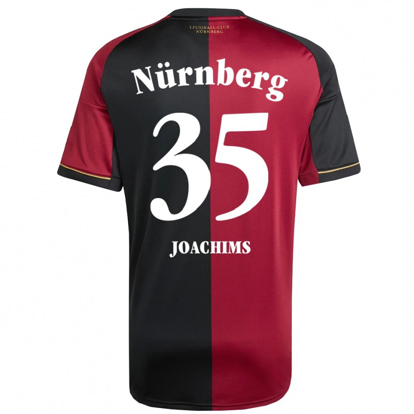 Danxen Dětské Simon Joachims #35 Vínová Černá Domů Hráčské Dresy 2025/26 Dres