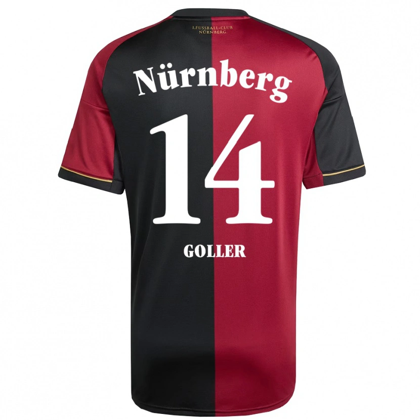 Danxen Dětské Benjamin Goller #14 Vínová Černá Domů Hráčské Dresy 2025/26 Dres