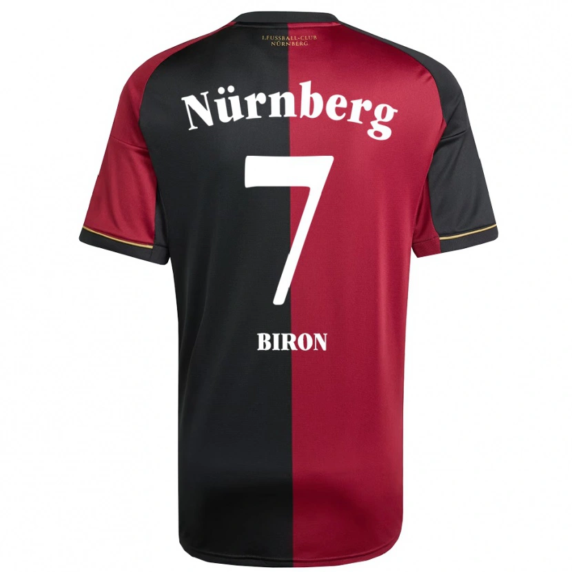 Danxen Dětské Mickaël Biron #7 Vínová Černá Domů Hráčské Dresy 2025/26 Dres