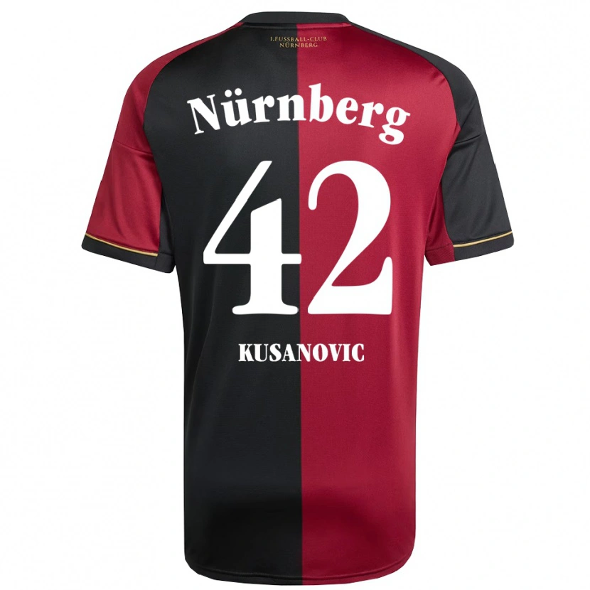 Danxen Dětské Tino Kusanovic #42 Vínová Černá Domů Hráčské Dresy 2025/26 Dres