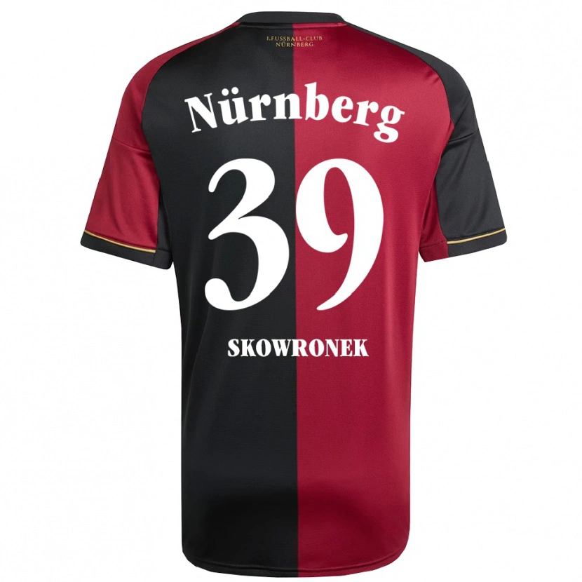 Danxen Dětské Joel Skowronek #39 Vínová Černá Domů Hráčské Dresy 2025/26 Dres