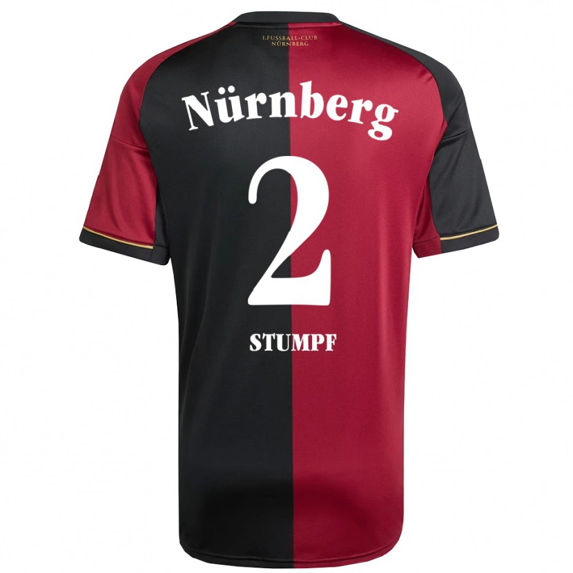 Danxen Dětské Lenny Stumpf #2 Vínová Černá Domů Hráčské Dresy 2025/26 Dres