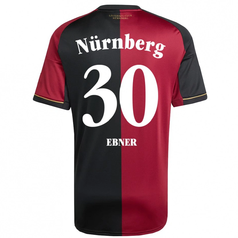 Danxen Dětské Gil Ebner #30 Vínová Černá Domů Hráčské Dresy 2025/26 Dres