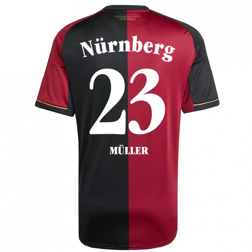 Danxen Dětské Paul Müller #23 Vínová Černá Domů Hráčské Dresy 2025/26 Dres