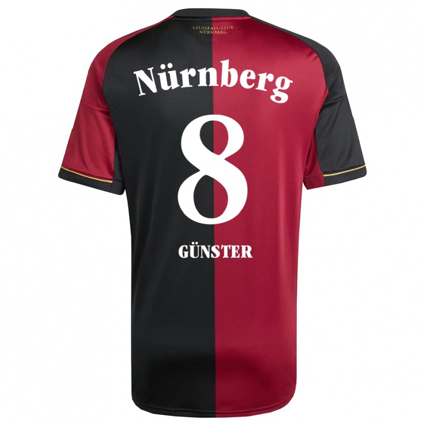 Danxen Dětské Meret Günster #8 Vínová Černá Domů Hráčské Dresy 2025/26 Dres