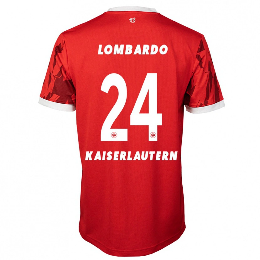 Danxen Dětské Ben Lombardo #24 Červená Bílá Domů Hráčské Dresy 2025/26 Dres