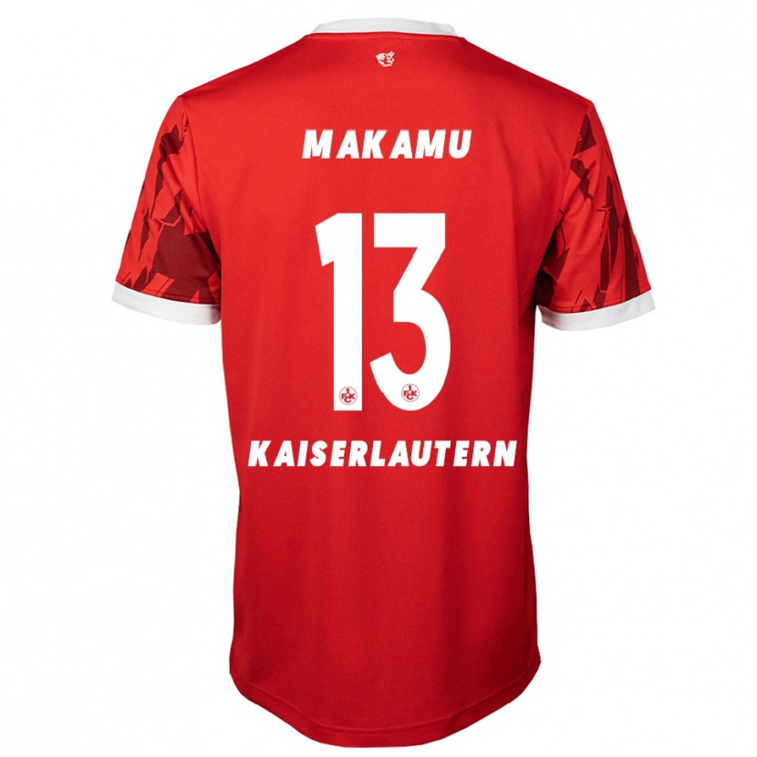 Danxen Dětské Bradley Makamu #13 Červená Bílá Domů Hráčské Dresy 2025/26 Dres