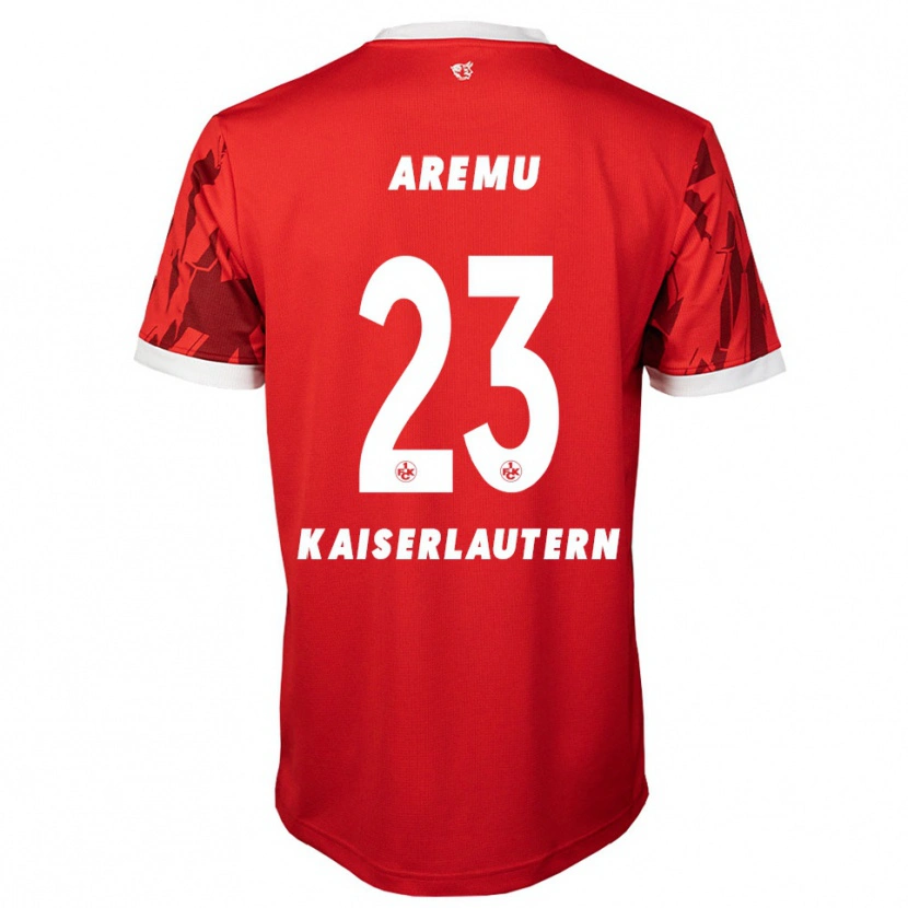 Danxen Dětské Afeez Aremu #23 Červená Bílá Domů Hráčské Dresy 2025/26 Dres