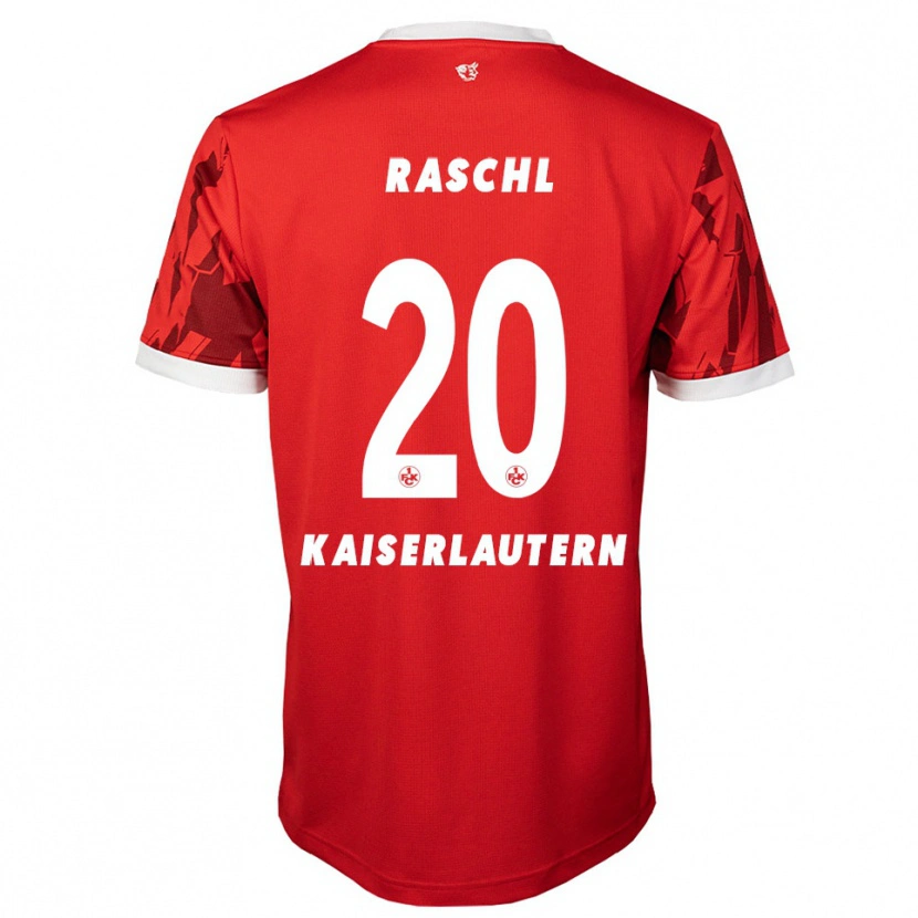 Danxen Dětské Tobias Raschl #20 Červená Bílá Domů Hráčské Dresy 2025/26 Dres