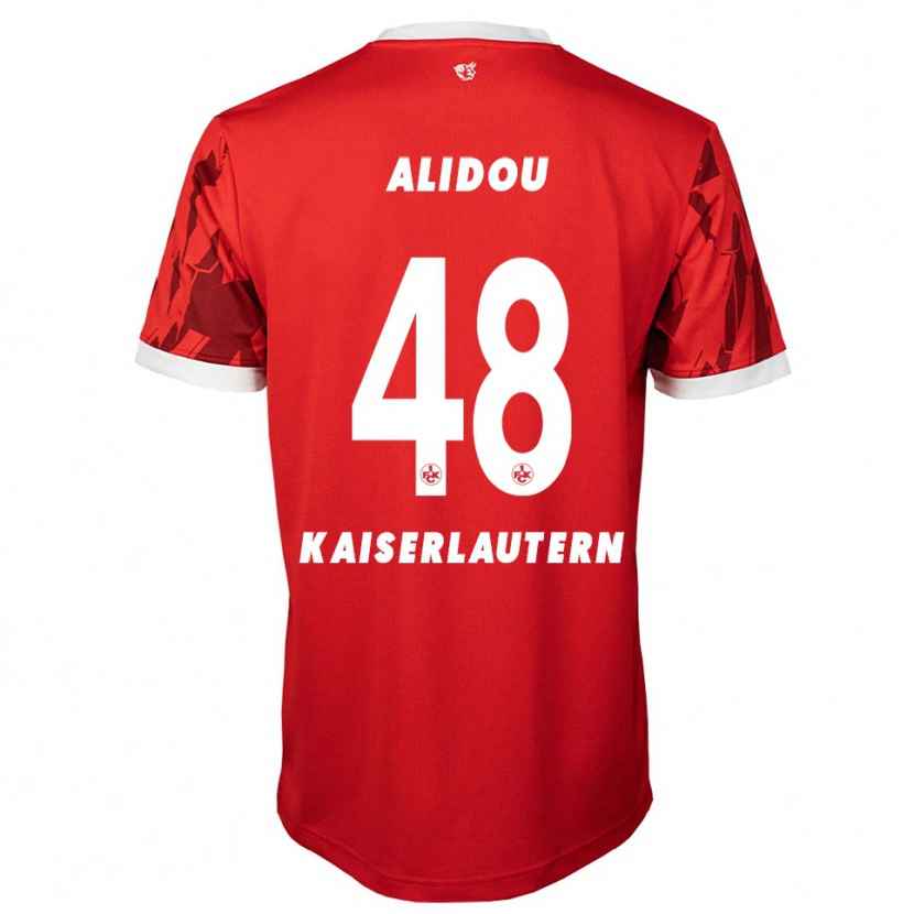Danxen Dětské Faride Alidou #48 Červená Bílá Domů Hráčské Dresy 2025/26 Dres