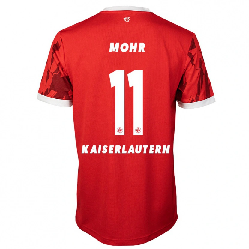 Danxen Dětské Louis Mohr #11 Červená Bílá Domů Hráčské Dresy 2025/26 Dres