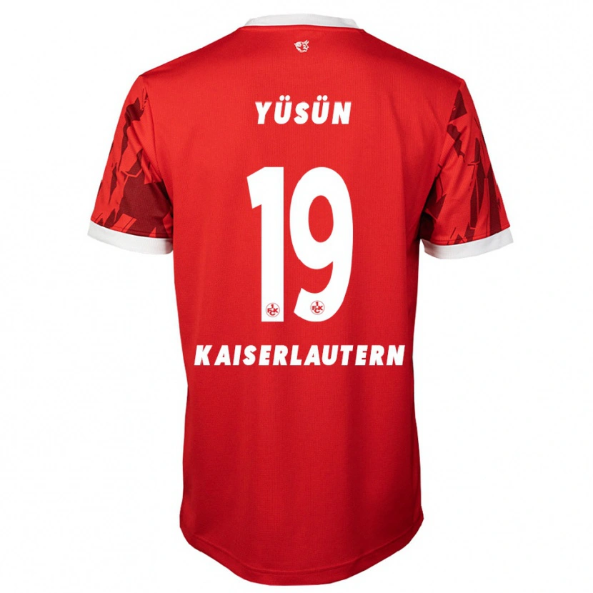 Danxen Dětské Marvin Yüsün #19 Červená Bílá Domů Hráčské Dresy 2025/26 Dres