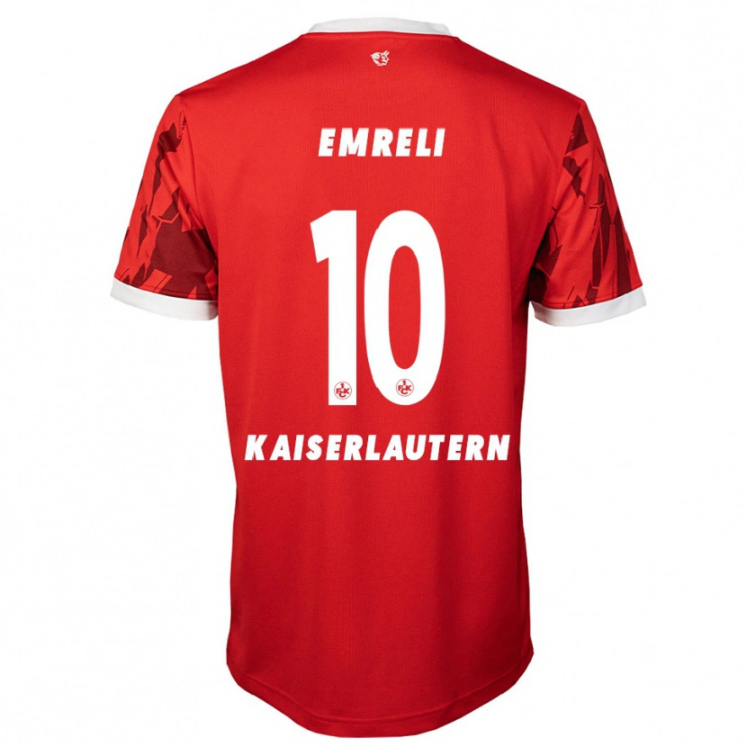 Danxen Dětské Mahir Emreli #10 Červená Bílá Domů Hráčské Dresy 2025/26 Dres