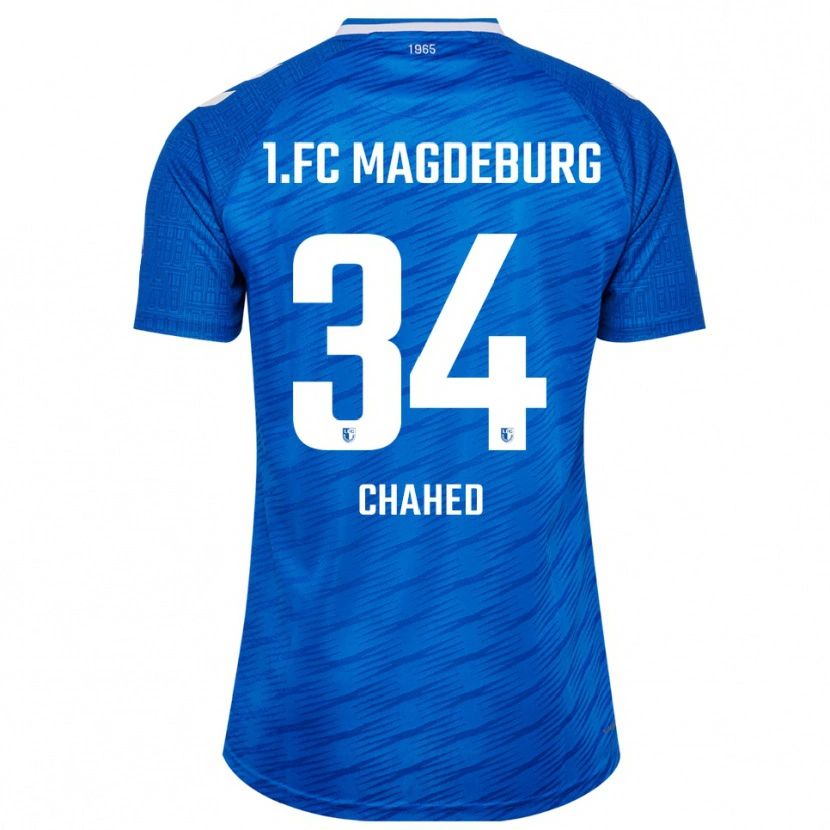 Danxen Dětské Tarek Chahed #34 Modrá Bílá Domů Hráčské Dresy 2025/26 Dres