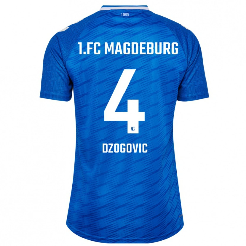 Danxen Dětské Eldin Dzogovic #4 Modrá Bílá Domů Hráčské Dresy 2025/26 Dres