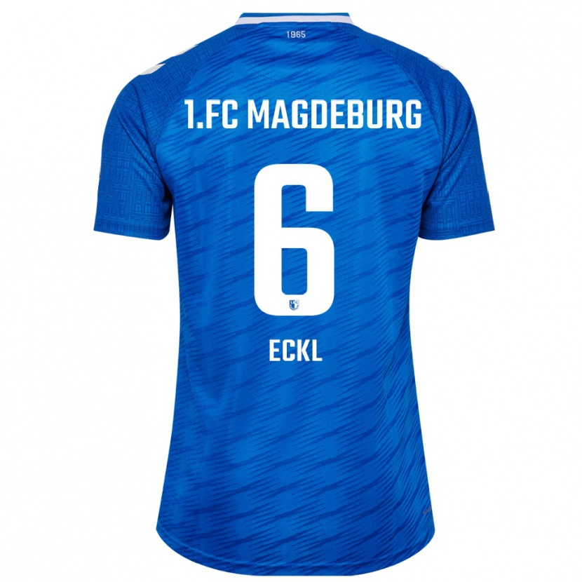 Danxen Dětské Hanna Eckl #6 Modrá Bílá Domů Hráčské Dresy 2025/26 Dres