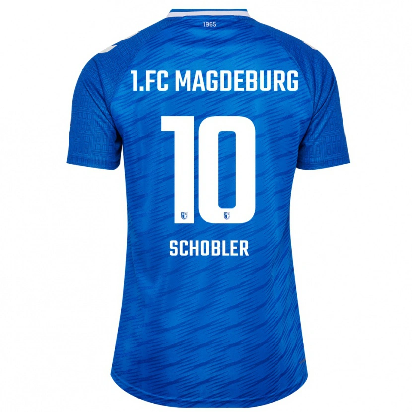 Danxen Dětské Laurin Schößler #10 Modrá Bílá Domů Hráčské Dresy 2025/26 Dres