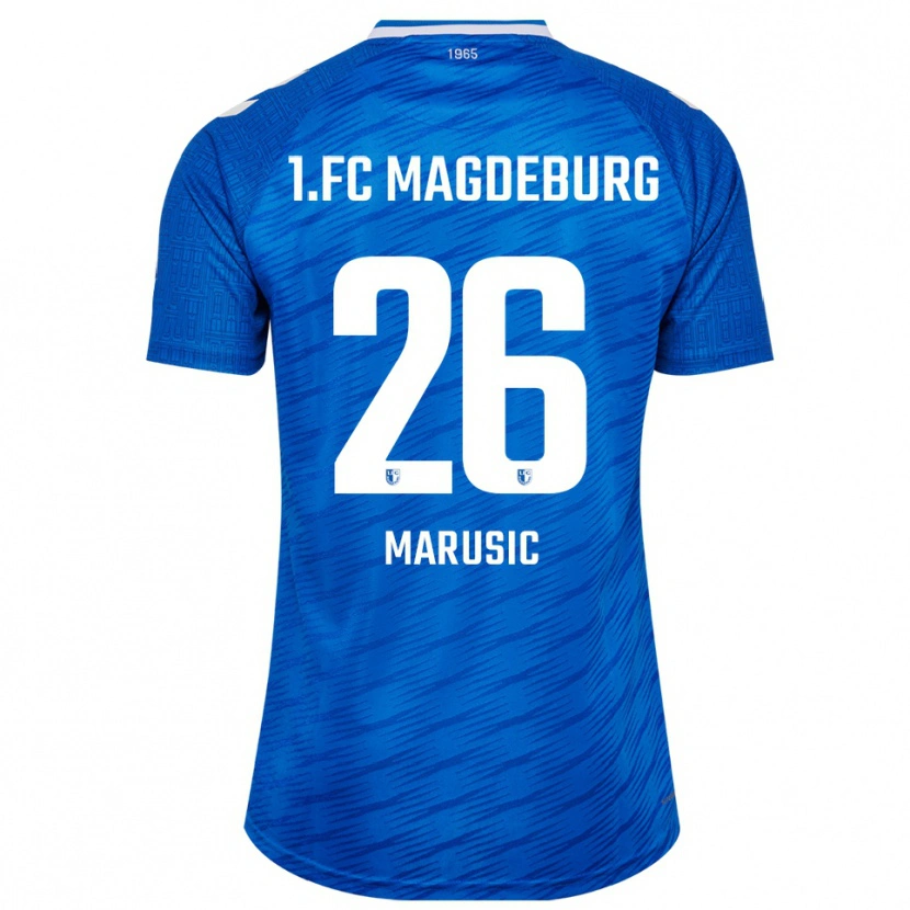 Danxen Dětské Aleksa Marusic #26 Modrá Bílá Domů Hráčské Dresy 2025/26 Dres