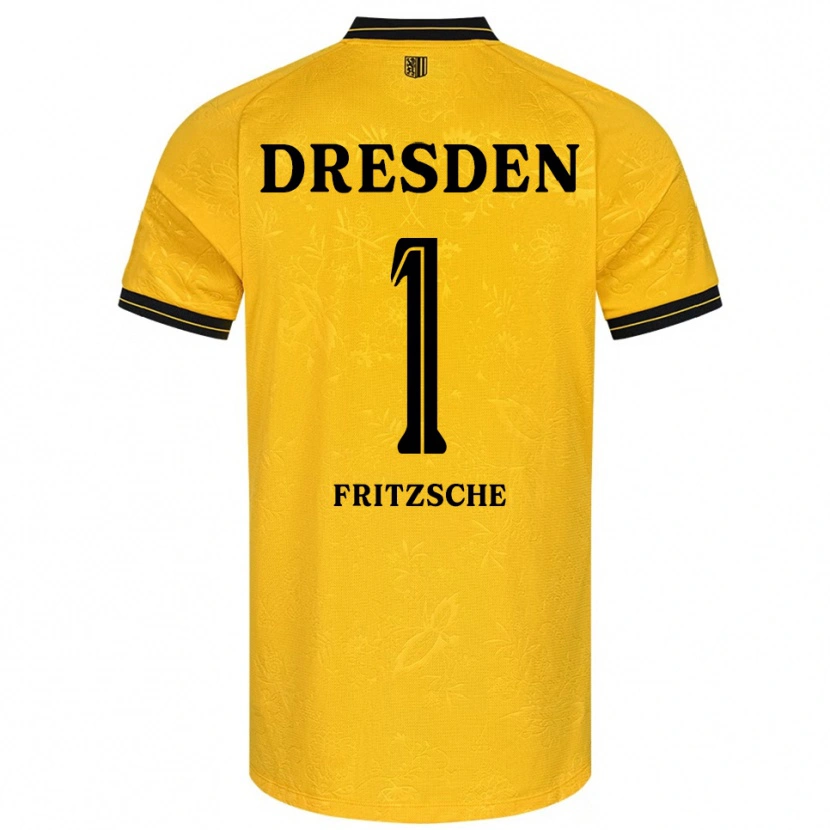 Danxen Dětské Maximus Fritzsche #1 Žlutá Černá Domů Hráčské Dresy 2025/26 Dres