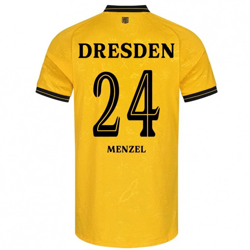 Danxen Dětské Tony Menzel #24 Žlutá Černá Domů Hráčské Dresy 2025/26 Dres