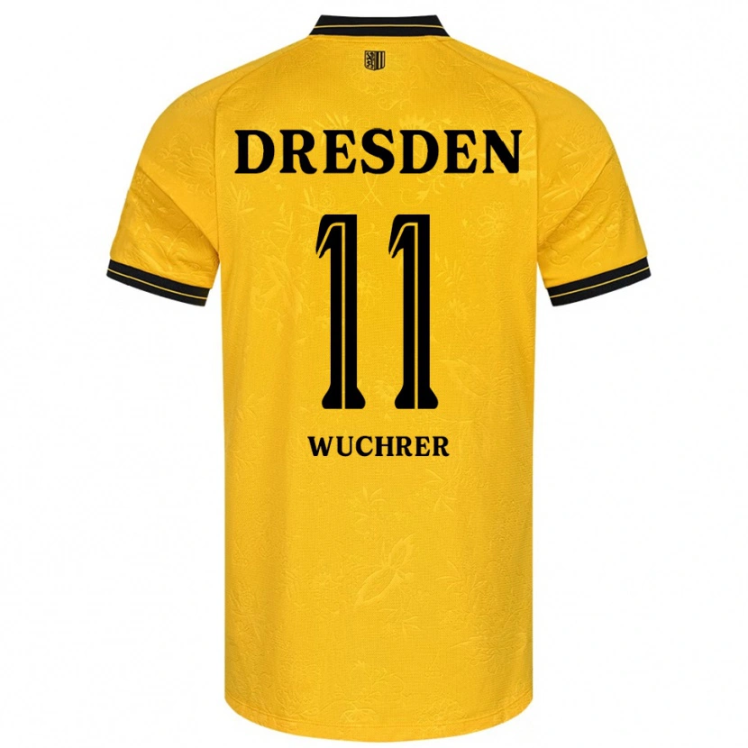 Danxen Dětské Rick Wuchrer #11 Žlutá Černá Domů Hráčské Dresy 2025/26 Dres