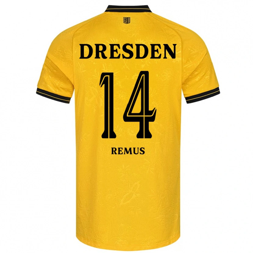 Danxen Dětské Niklas Remus #14 Žlutá Černá Domů Hráčské Dresy 2025/26 Dres