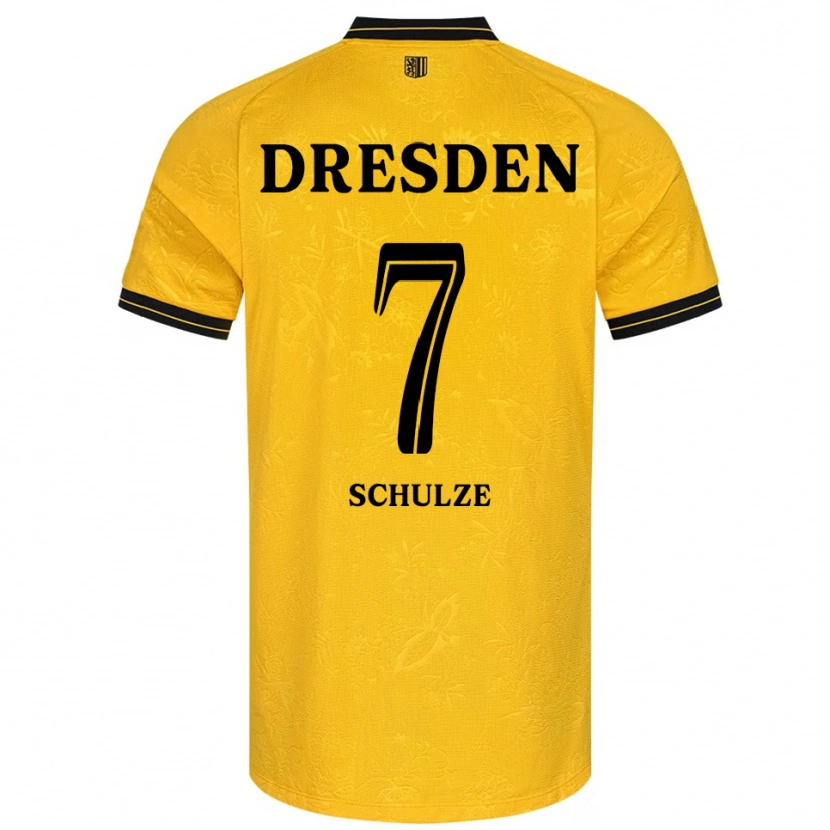 Danxen Dětské Lennox Schulze #7 Žlutá Černá Domů Hráčské Dresy 2025/26 Dres