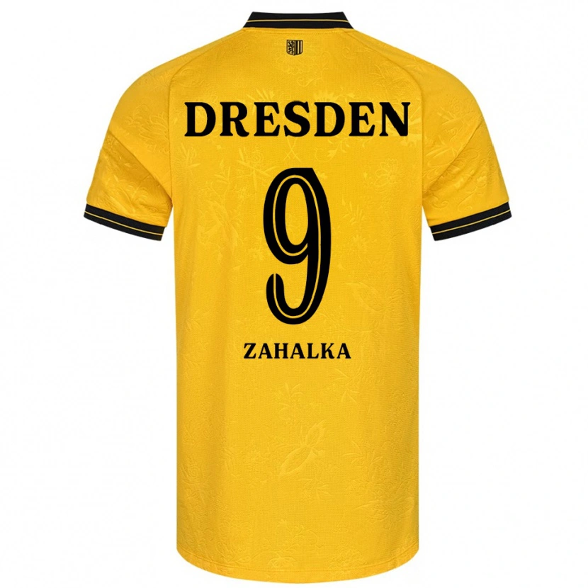 Danxen Dětské Filip Zahalka #9 Žlutá Černá Domů Hráčské Dresy 2025/26 Dres