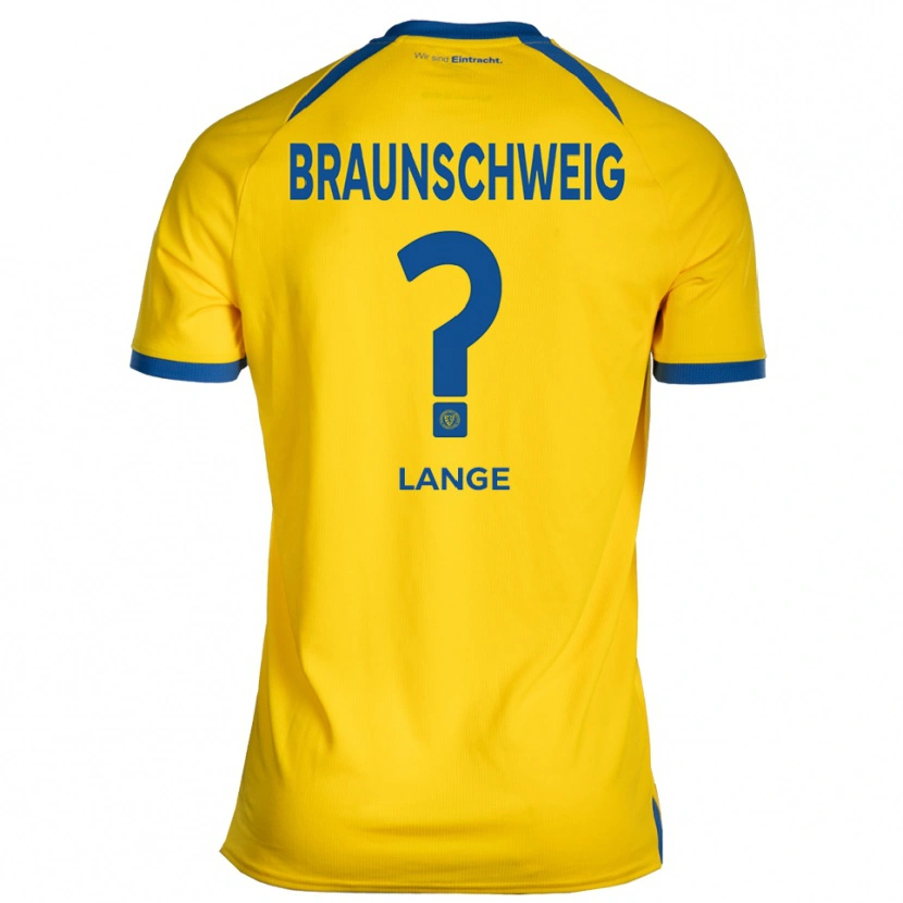 Danxen Dětské Jill Lange #0 Žlutá Modrá Domů Hráčské Dresy 2025/26 Dres