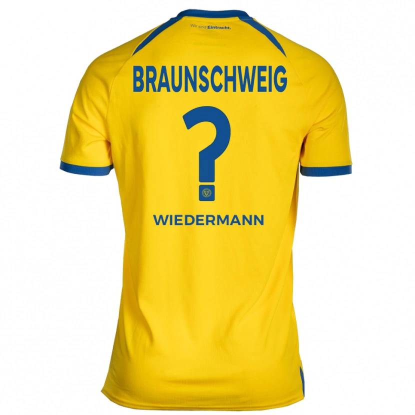 Danxen Dětské Victoria Wiedermann #0 Žlutá Modrá Domů Hráčské Dresy 2025/26 Dres