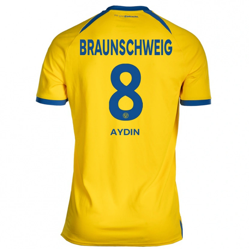 Danxen Dětské Mehmet Aydin #8 Žlutá Modrá Domů Hráčské Dresy 2025/26 Dres