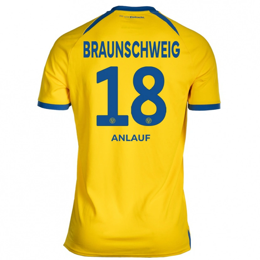 Danxen Dětské Lennox Anlauf #18 Žlutá Modrá Domů Hráčské Dresy 2025/26 Dres