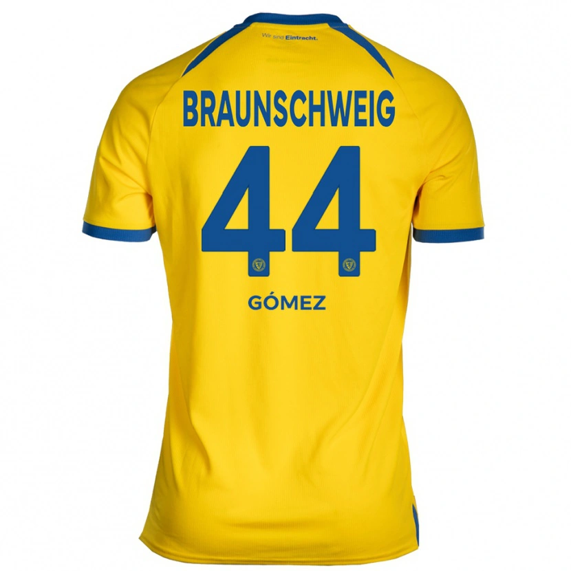 Danxen Dětské Johan Gómez #44 Žlutá Modrá Domů Hráčské Dresy 2025/26 Dres